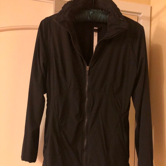 Lululemon women black wind jacket 12 - Picture 1 of 7